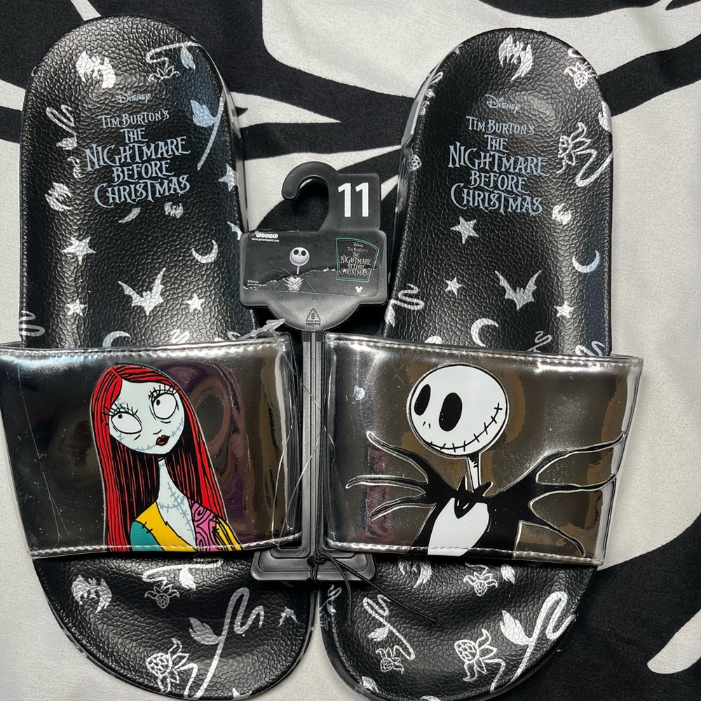 Disney Black and Silver Nightmare Before Christmas Slides